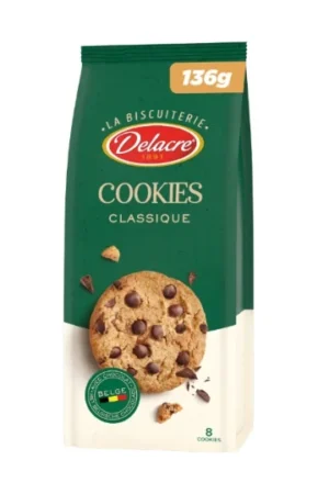 DELACRE Cookies Pépites de Chocolat 136g