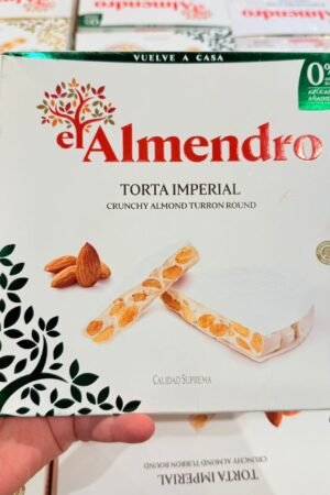 Almendro Torta Imperial Crunchy Almond Turron Round [Sans Sucre] 200G