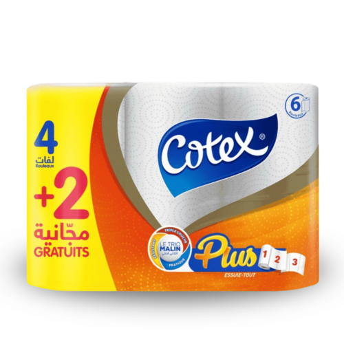 COTEX Essuie-tout PLUS 6 rouleaux