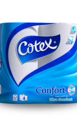 COTEX Papier-hygiénique CONFORT 4 rouleaux