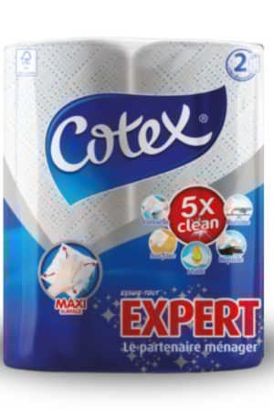COTEX Essuie-tout EXPERT 2 rouleaux