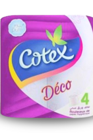 COTEX Papier-hygiénique Déco 4 rouleaux