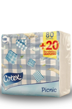 COTEX Serviettes PICNIC 100pcs