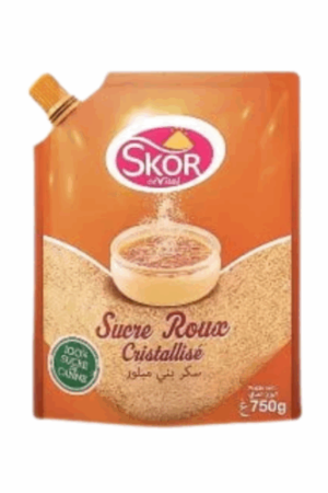 SKOR sucre Roux 750g