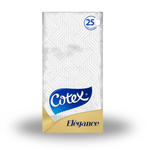 COTEX Serviettes ELEGANCE 25pcs