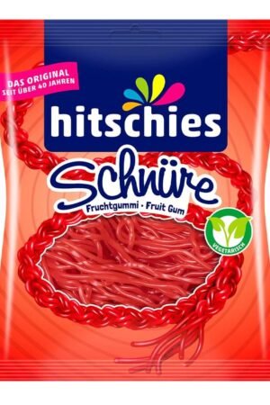 Hitschies Schnure Laces Strawberry (Rouge) 125G