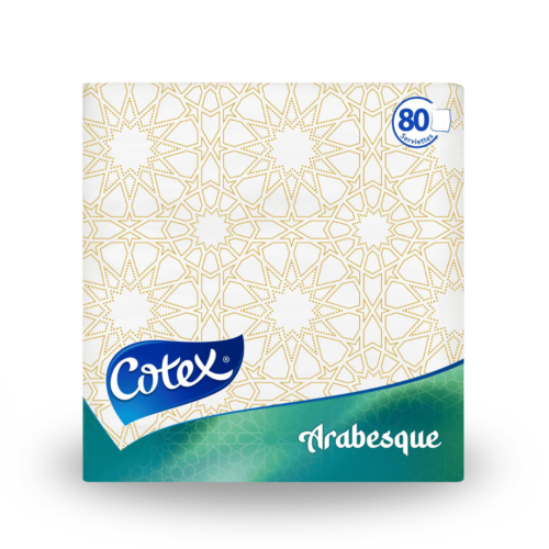 COTEX Serviettes ARABESQUE 80pcs
