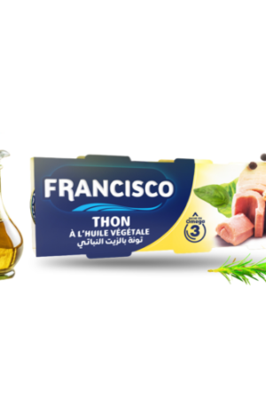FRANCISCO triplette de thon à l’huile 195g.