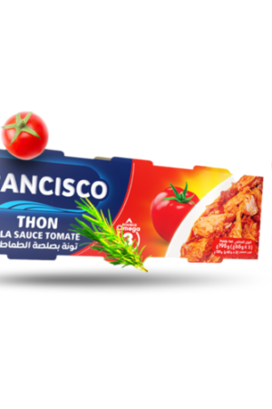 FRANCISCO triplette de thon à la tomate 195g.