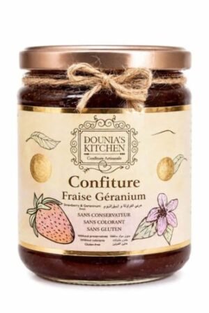 DOUNIA’S Confiture Fraise géranium 500g