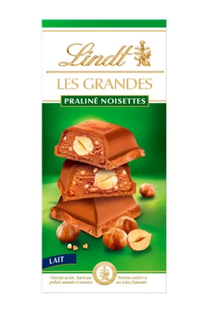 Lindt Les Grandes Lait Praliné Noisettes 225g