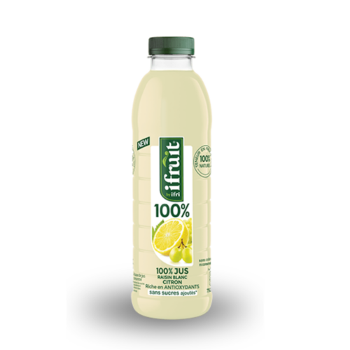 IFRUIT 100 % naturels Raisin blanc citron 750ml