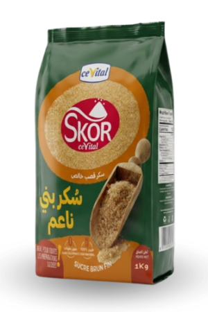 SKOR sucre brun fin 1Kg