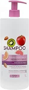 Deliplus Family Shampoo with Natural Fruit Extracts – Protection and Shine – Suitable for All Hair Types – 1L