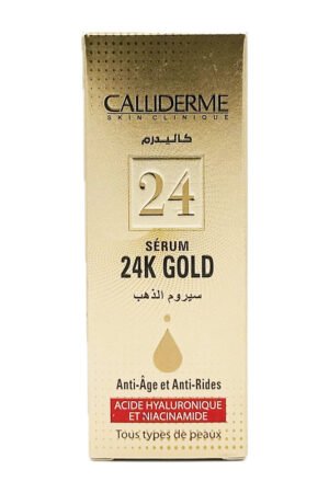 Calliderme Serum 24k Gold Anti Age Et Anti Rides Acide Hyaluronique Et Niacinamide Tous Types De Peaux 30ml