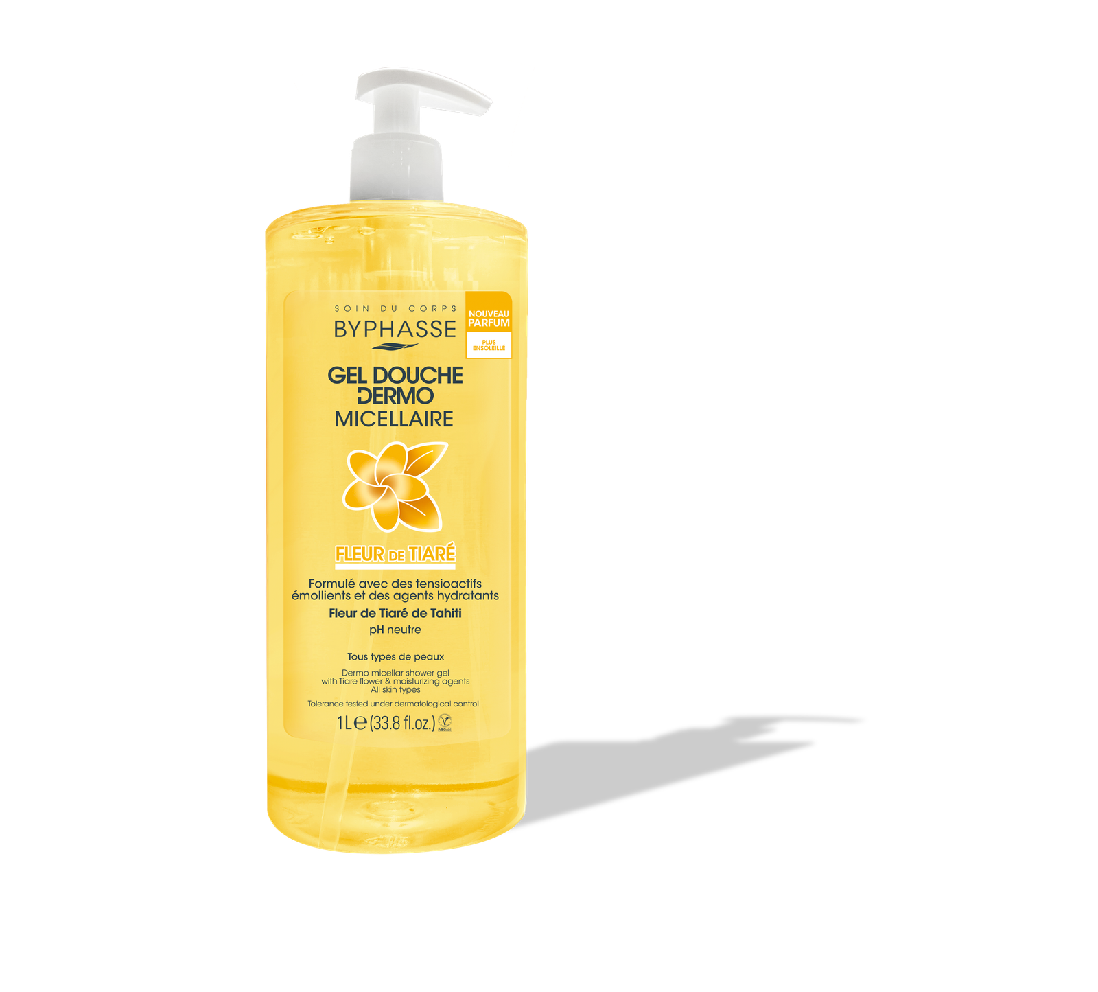 Byphasse GEL DOUCHE DERMO MICELLAIRE FLEUR DE TIARÉ 1L